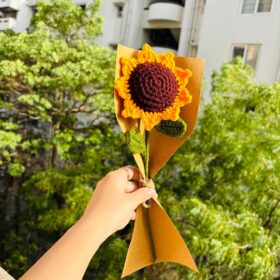 Handmade Crochet Sunflower