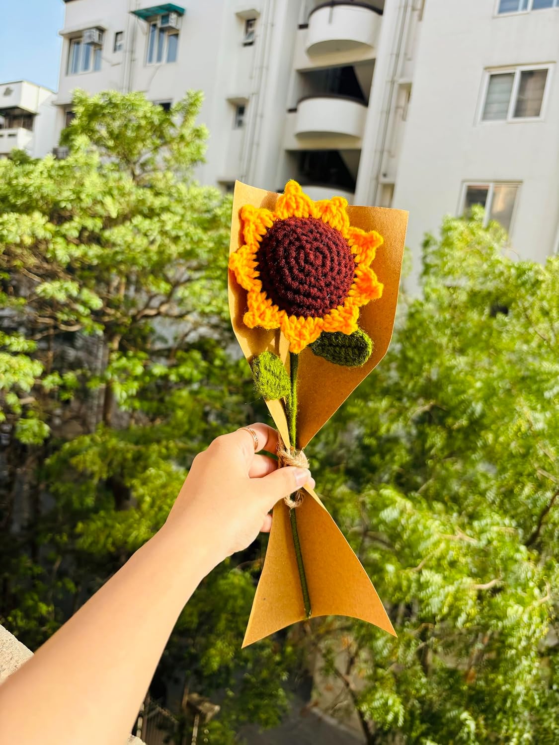 Handmade Crochet Sunflower
