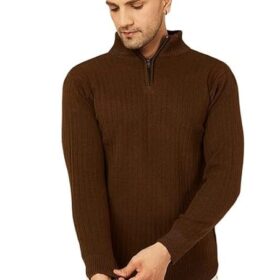 High neck zipper men