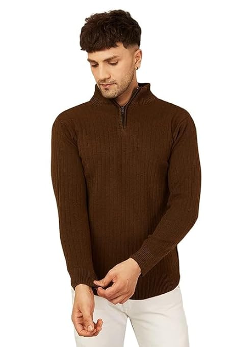 High neck zipper men