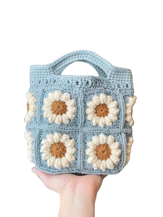 Crochet cotton handmade bag