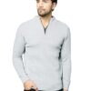 Men high neck zipper