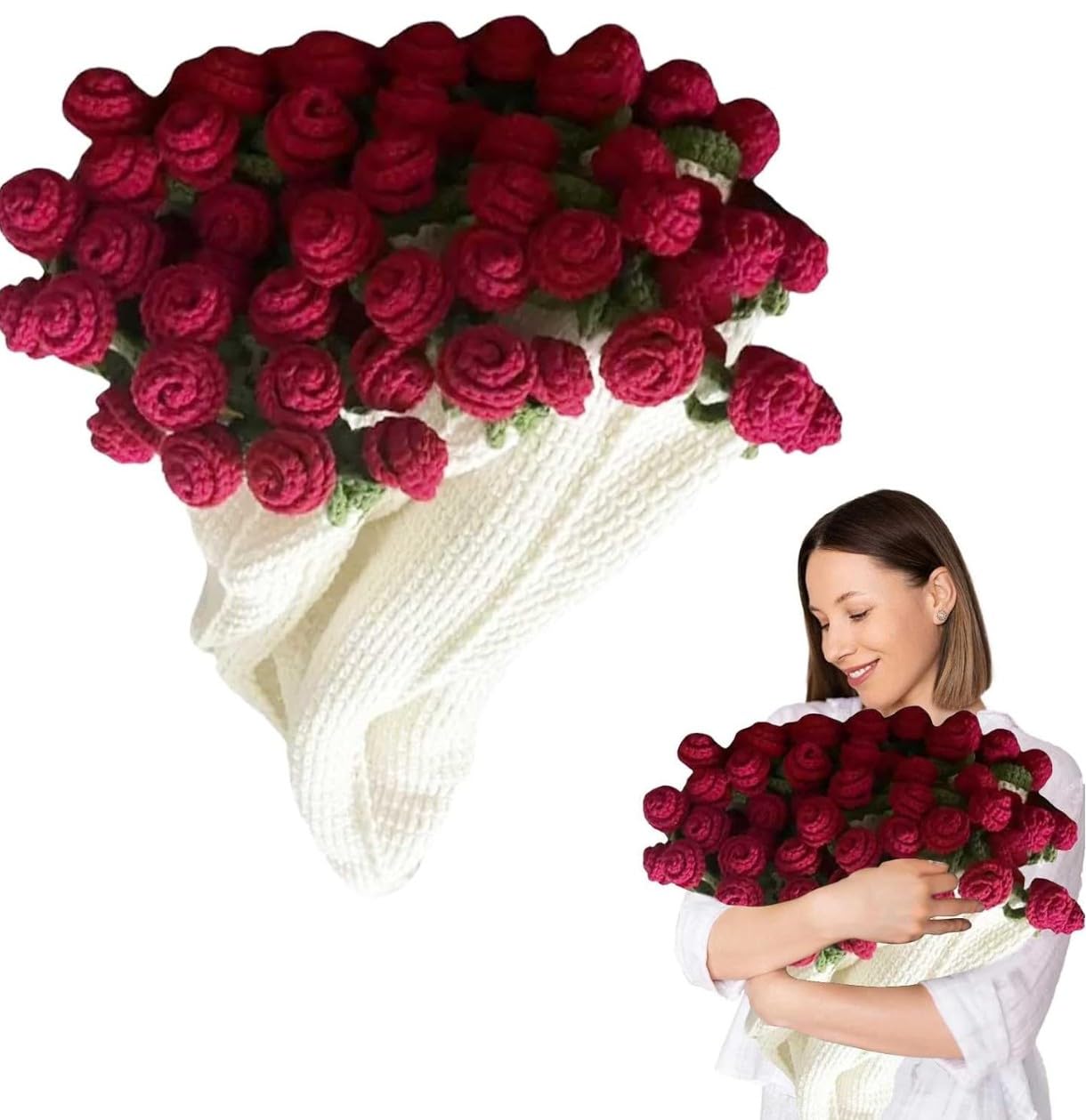 Crochet Flower Bouquet Blanket