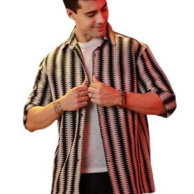 Men's crochet shirt
