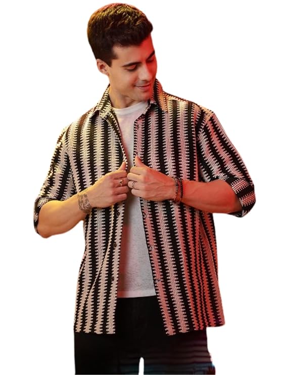 Men's crochet shirt