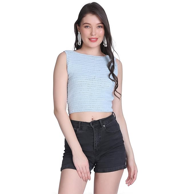 Crochet Crop Top Women