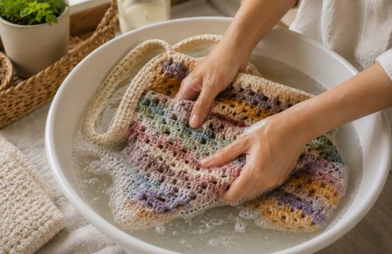 How to wash a crochet bag
