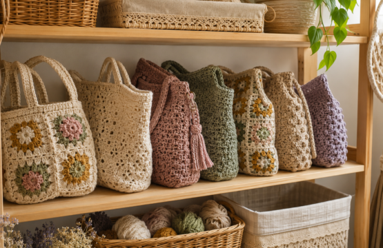 Properly storing clean crochet bags