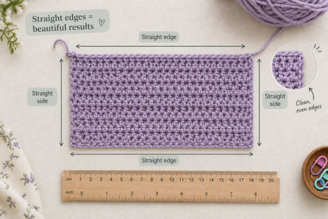 Straight edges crochet